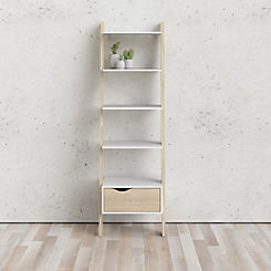 Oslo 1 Drawer Leaning Bookcase