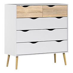 Oslo Chest of 5 Drawers