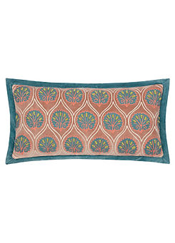 Paoletti Casa Embroidered Cotton 30x60cm Cushion