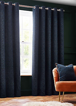 Paoletti Galaxy Eyelet Lined Chenille Curtains