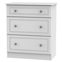 Pembroke Ready Assembled 3 Drawer Deep Chest of Drawers