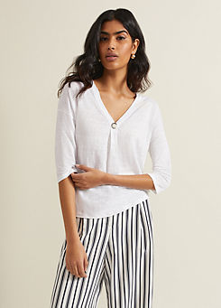 Phase Eight Leah Linen Top