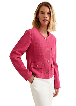 Phase Eight Ripley Pink Boucle Jacket