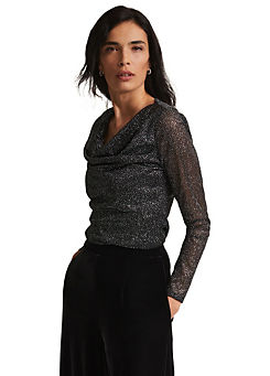Phase Eight Sera Shimmer Cowl Neck Top