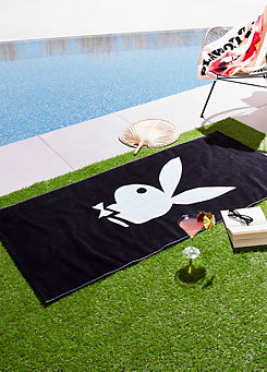 Playboy Classic Bunny 100% Cotton Beach Towel