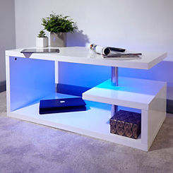 Polar High Gloss LED Lit Coffee Table
