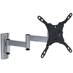 ProperAV Lockable Swing Arm Full Motion 13 - 43 inch TV Bracket - Silver