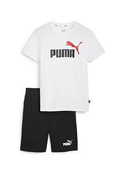 Puma Kids Logo Print T-Shirt & Shorts