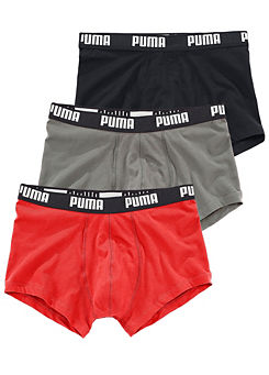 Puma Pack of 3 Hipster Boxers