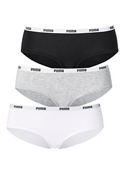 Puma Pack of 3 Hipster Briefs