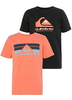 Quiksilver Kids Pack of 2 Rocky Cab Short Sleeve T-Shirts