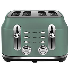 Rangemaster Classic Collection 4 Slice Toaster RMCL4S201MG - Mineral Green