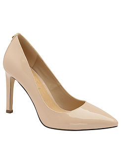 Ravel Nude Patent Edson Heeled Court Shoes