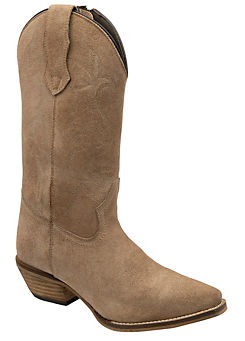 Ravel Stone Taylor Suede Cowboy Boots