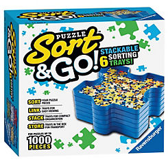 Ravensburger Sort & Go! Puzzle Sorting Trays - Suitable For Jigsaws Up to 1000 Pieces