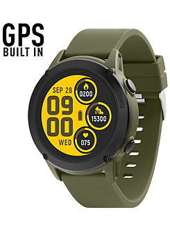 Reflex Active Series 18 Smart Watch With Built-In GPS - Khaki