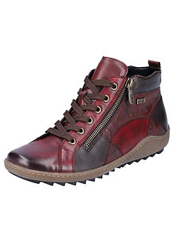 Mens Farah Berry Designer Leather Hi Top Lace Up Ankle Boots Trainers Shoes Size 