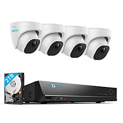 Reolink 10MP 8-Channel PoE NVR with 4 Dome Cameras Expandable Security System with 2TB HDD
