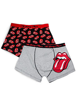 Rolling Stones Men’s Pack of 2  Boxer Shorts