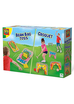 SES Creative Croquet And Bean Bag Toss 2-In-1 Game