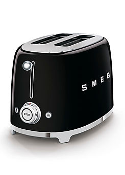 SMEG TSF01BLUK 2 Slice Toaster - Black