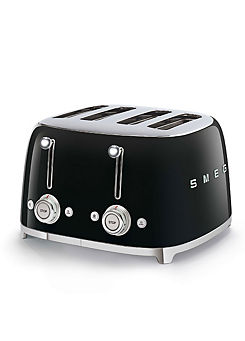 SMEG TSF03BLUK 4 Slice Toaster - Black