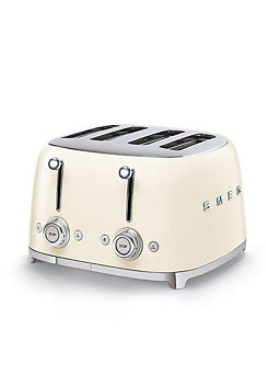 SMEG TSF03CRUK 4 Slice Toaster - Cream