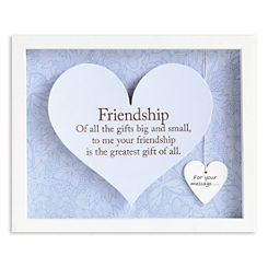 Said With Sentiment Heart Photo Frame - Friendship