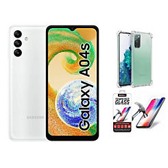 Samsung Galaxy A04 4G 32GB Mobile Phone - White - Case Bundle