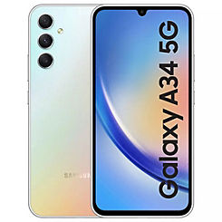 Samsung Sim Free Galaxy A34 5G 128GB Phone - Silver