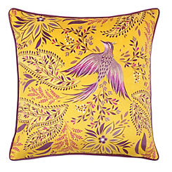 Sara Miller Saffron Bird Of Paradise 50 x 50cm Filled Cushion