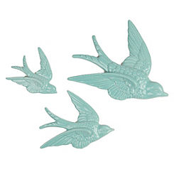 Sass & Belle Set of 3 Swallow Wall Decorations