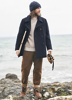 Seasalt Cornwall Channel Wool Blend Coat