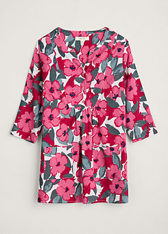 Seasalt Cornwall Pink Aventurier Printed Cotton Tunic