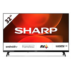 Sharp 1T-C32FH2KL2AB 32 Inch HD Frameless LED Smart Android TV