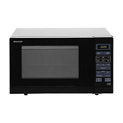 Sharp R372KM Solo Touch Control Microwave, 25 Litre capacity, 900W - Black