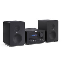 Sharp XL-B520D(BK) Tokyo Hi-Fi Micro Sound System with DAB+ Radio & Bluetooth - Black