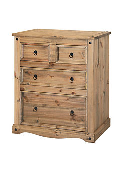 Sierra Pine 2+2 Chest of Drawers