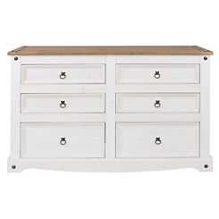 Sierra White Ppine Large Chest of Drawers