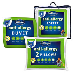 Silentnight Anti Allergy Duvet, Mattress Protector & Pillow Bundle