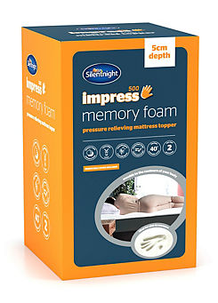 Silentnight Impress 500 Memory Foam 5cm Depth Mattress Topper