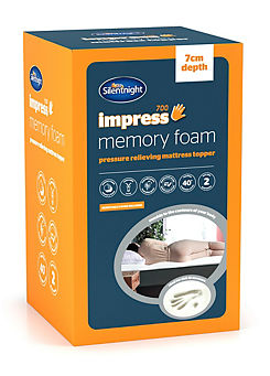 Silentnight Impress 700 Memory Foam 7cm Depth Mattress Topper