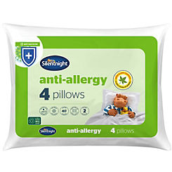Silentnight Pack of 4 Anti Allergy Pillows