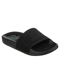 Skechers Black Pop Ups Undisturbed Sandals