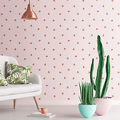 Skinnydip Peachy Pink Wallpaper