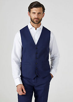 Skopes Harcourt Navy Blue Tailored Fit Suit Waistcoat
