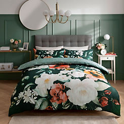 Sleepdown Painted Bloom 100% Cotton Duvet Cover Set