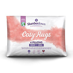Slumberdown Cosy Hugs Medium Support Pack of 4 Pillows