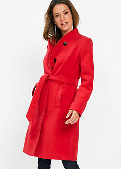 red wrap jacket