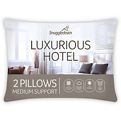 Snuggledown Pack of 2 Luxurious Hotel Medium Support Pillows